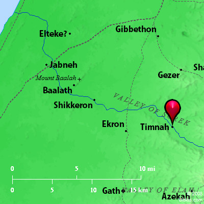 Timnah and the surrounding area
